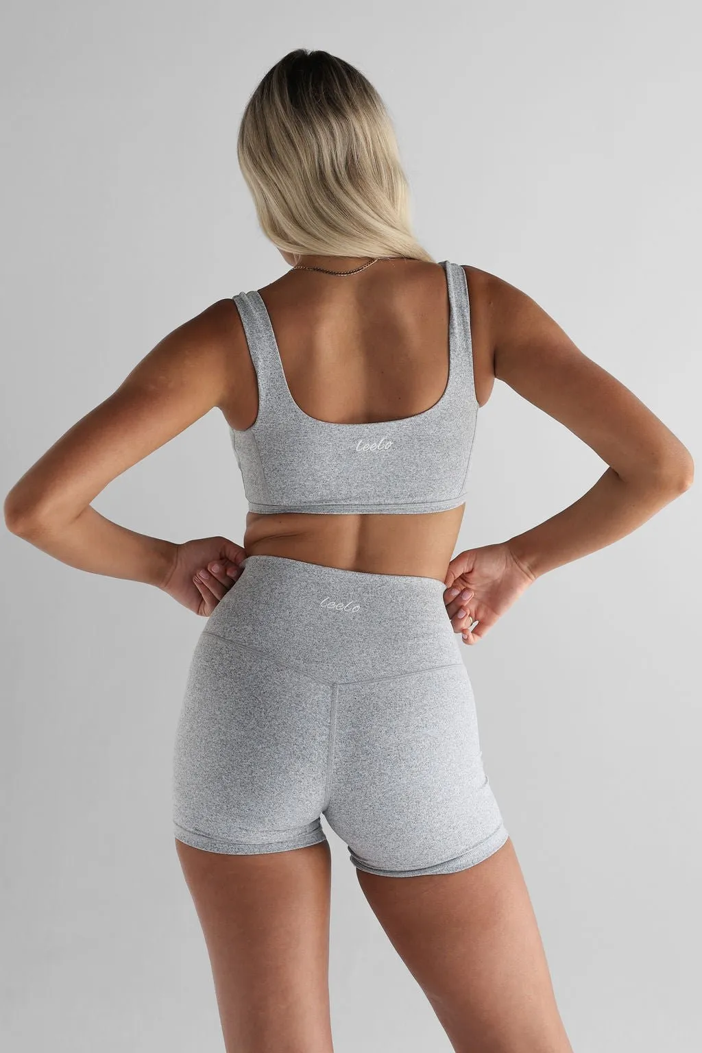 Luxe Signature Crop - Marl Grey
