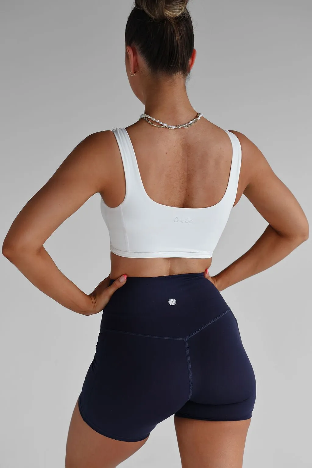 Luxe Signature Crop - White