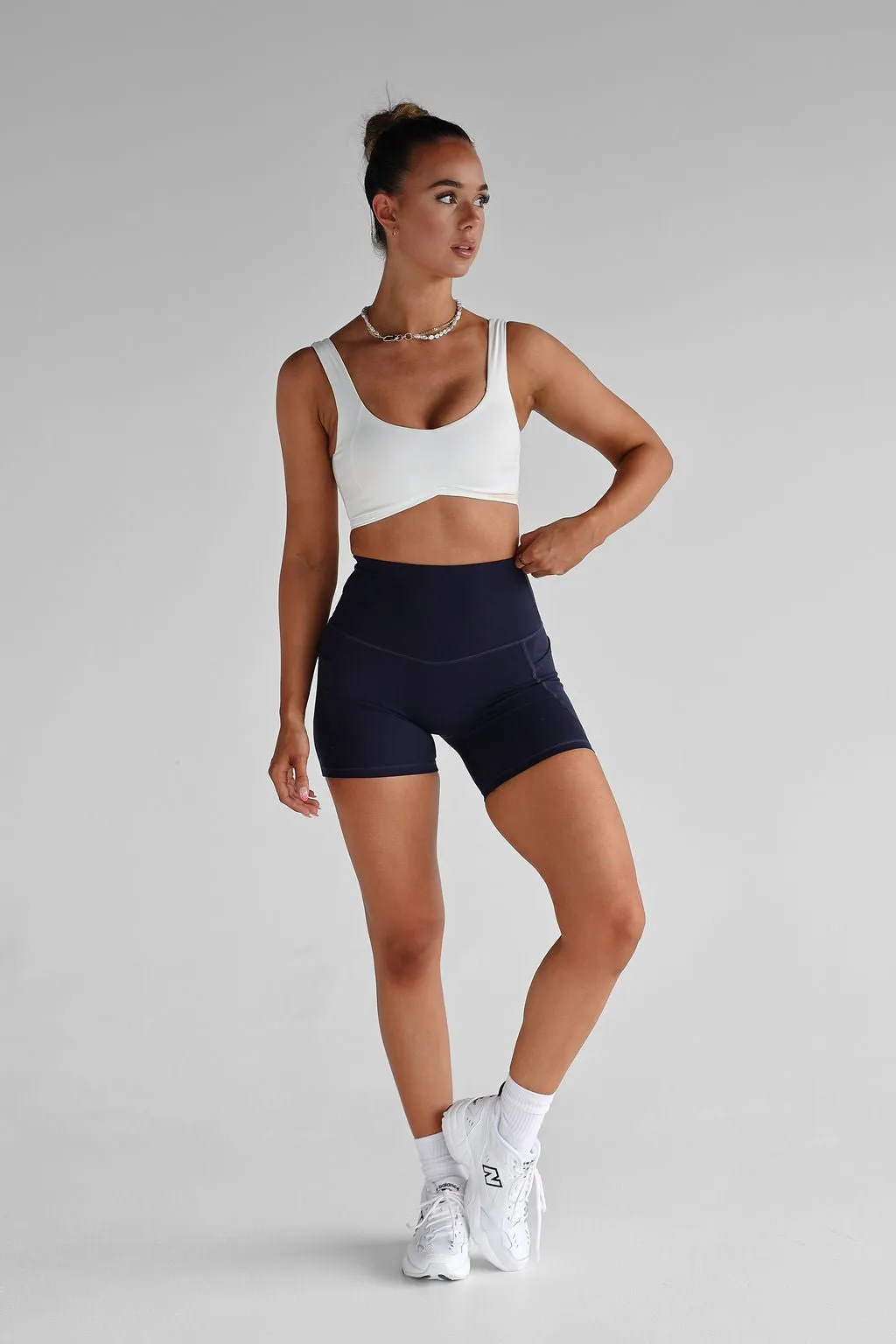 Luxe Signature Crop - White