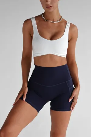 Luxe Signature Crop - White