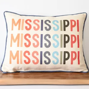 Mellow Mississippi Rectangle Pillow