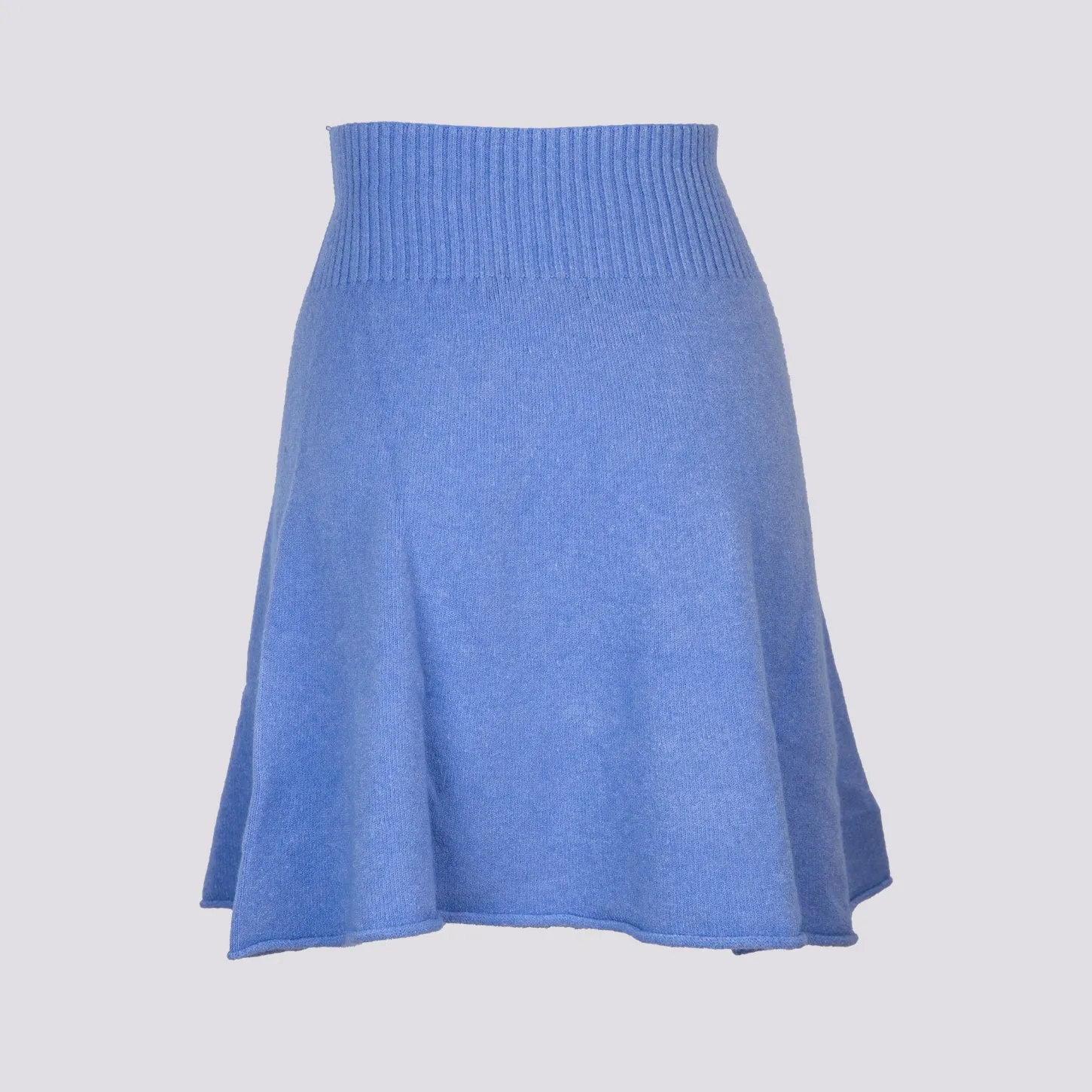 MINI GONNA IN MAGLIA AZZURRA