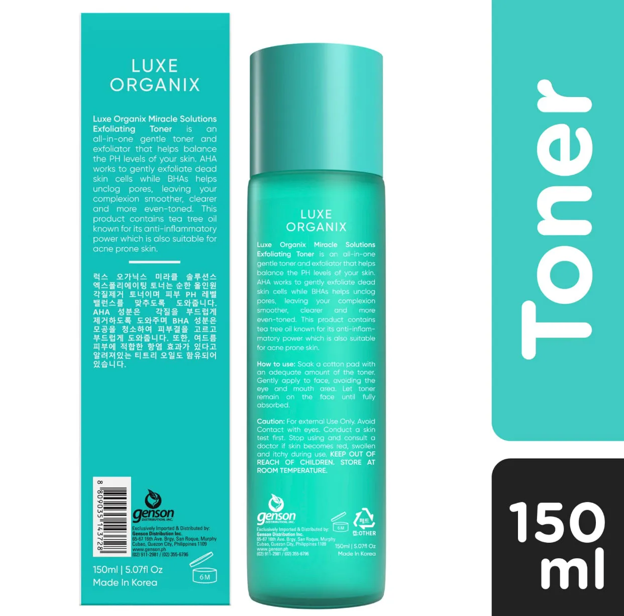 Miracle AHA/BHA Pore Clarifying Treatment Toner 150ml (EXP 05/2024)