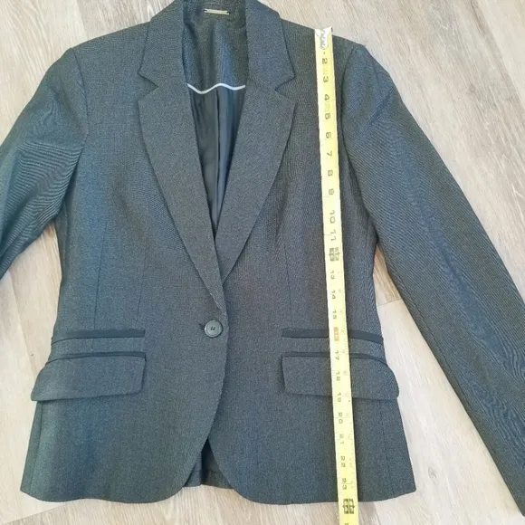MNG Mango Women's Blazer Suit Jacket Office Work Wear Classic Lined Pockets EUC