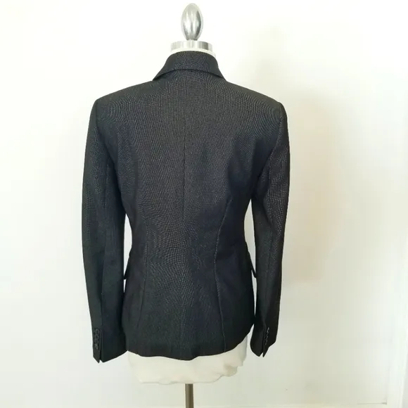 MNG Mango Women's Blazer Suit Jacket Office Work Wear Classic Lined Pockets EUC