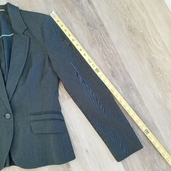 MNG Mango Women's Blazer Suit Jacket Office Work Wear Classic Lined Pockets EUC