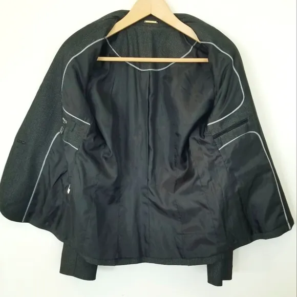 MNG Mango Women's Blazer Suit Jacket Office Work Wear Classic Lined Pockets EUC