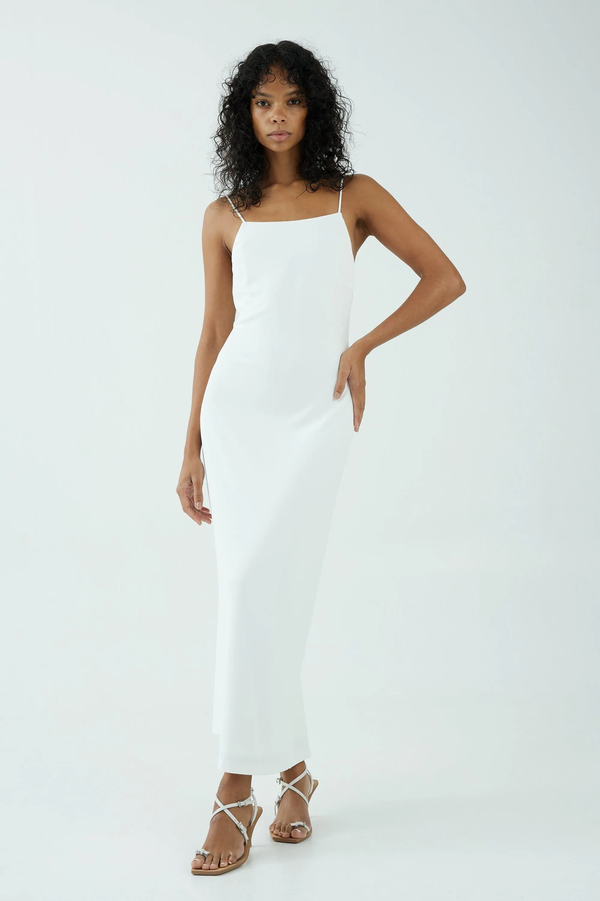 MODE STRAIGHT NECK MAXI | OFF WHITE