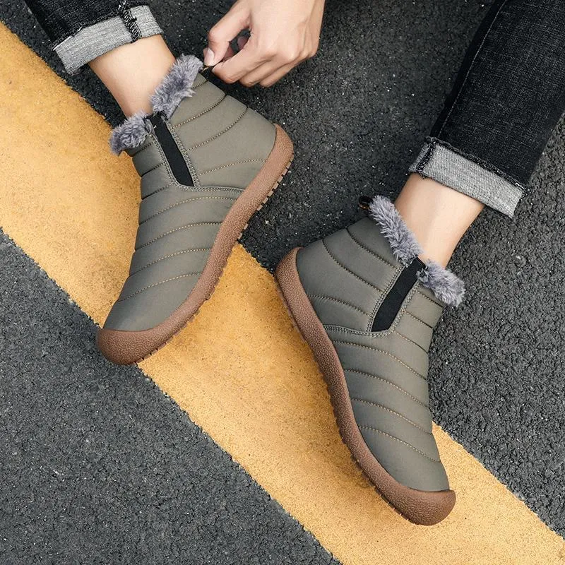 Mostelo® -Men Snow Waterproof Super Warm Ankle Boots