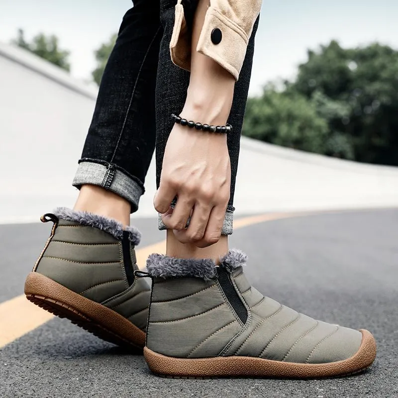 Mostelo® -Men Snow Waterproof Super Warm Ankle Boots