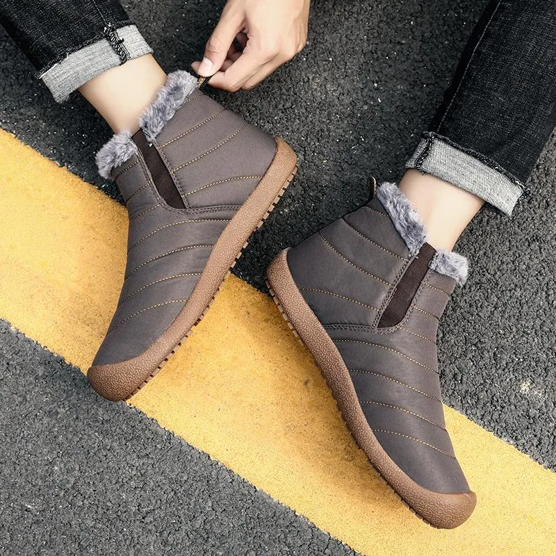 Mostelo® -Men Snow Waterproof Super Warm Ankle Boots
