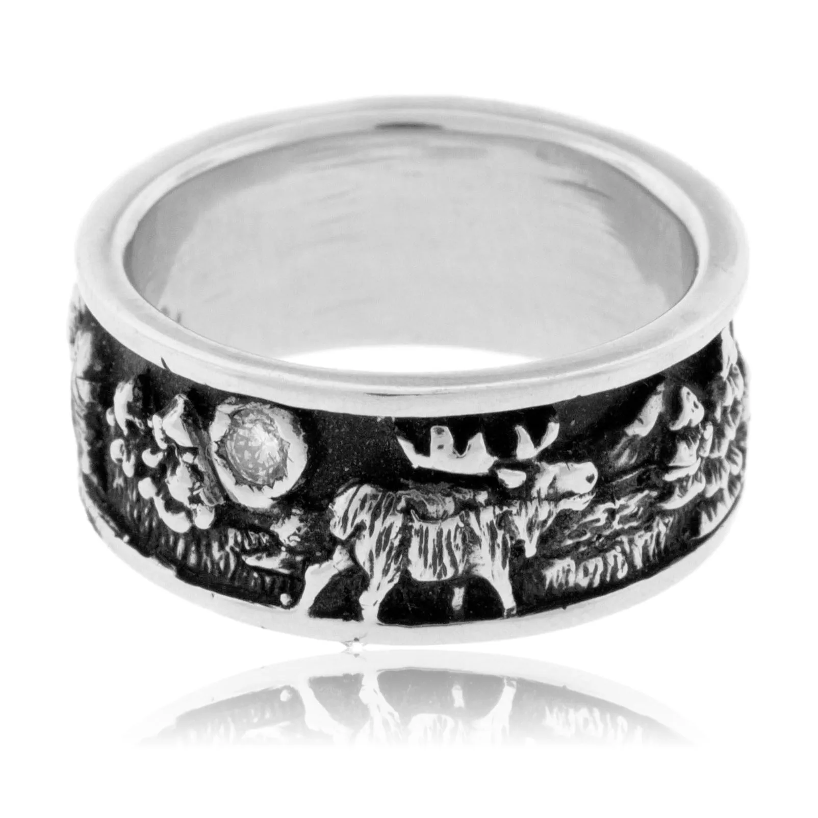 Mountain Band with Animal Scene