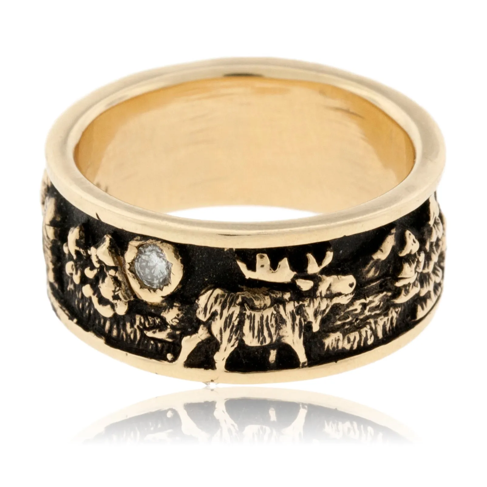 Mountain Band with Animal Scene