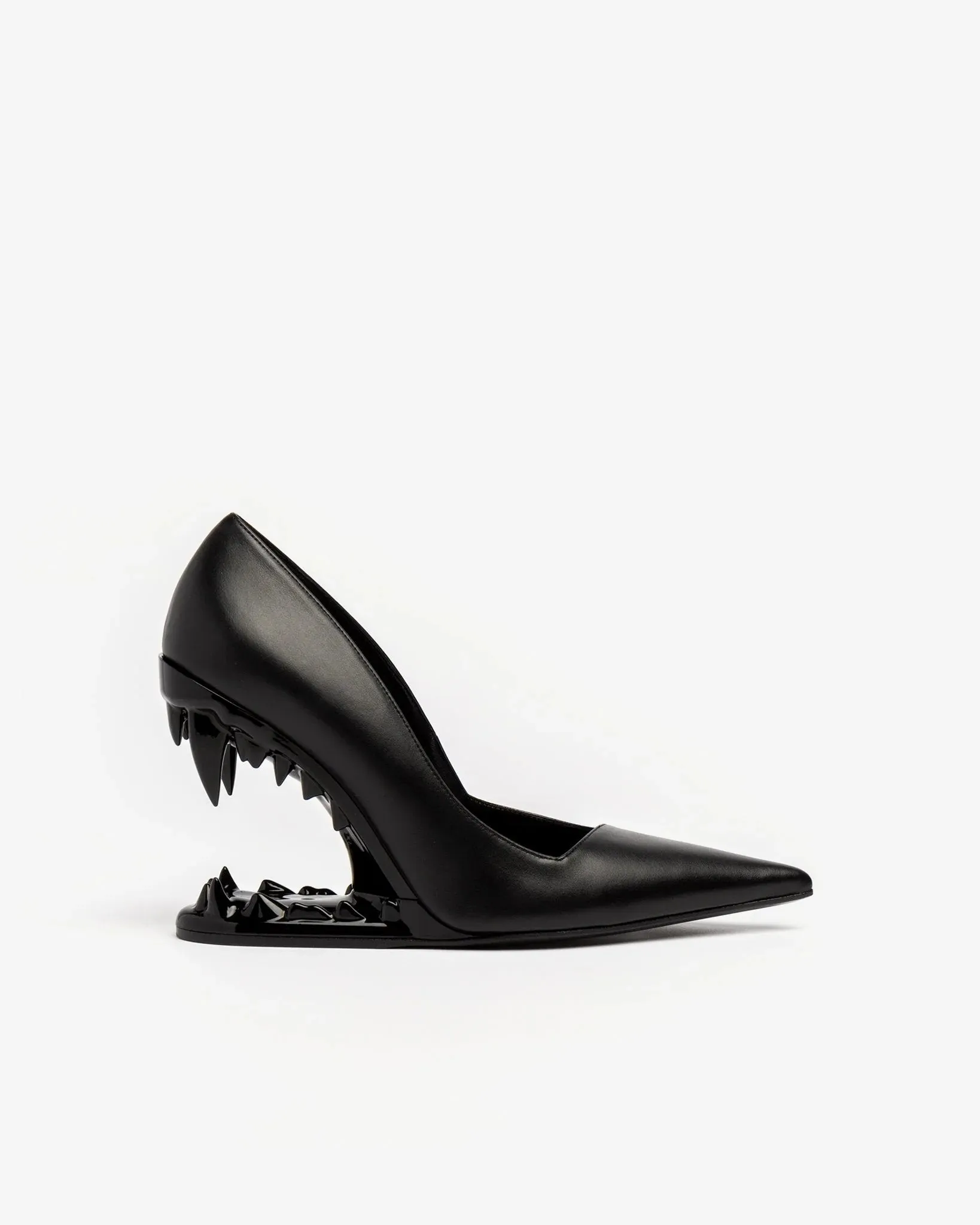 Multicolor Metal Teeth High Heels