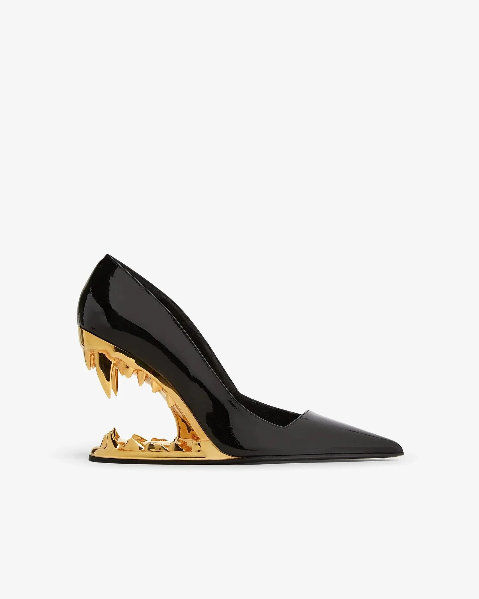Multicolor Metal Teeth High Heels