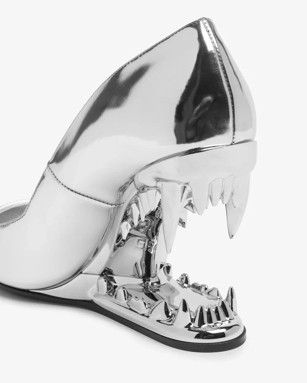 Multicolor Metal Teeth High Heels