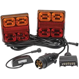 Narva 12V Model 35 L.E.D Plug & Play Trailer Kit (Square Lamps) - 93540BL2
