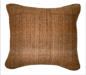 Natural Brown Wool Decor Pillow