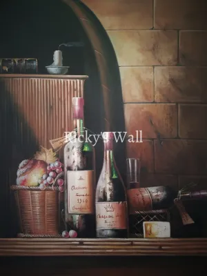 Night at the Winery - PREMIUM - 36 x 48 in. by M. Lupist