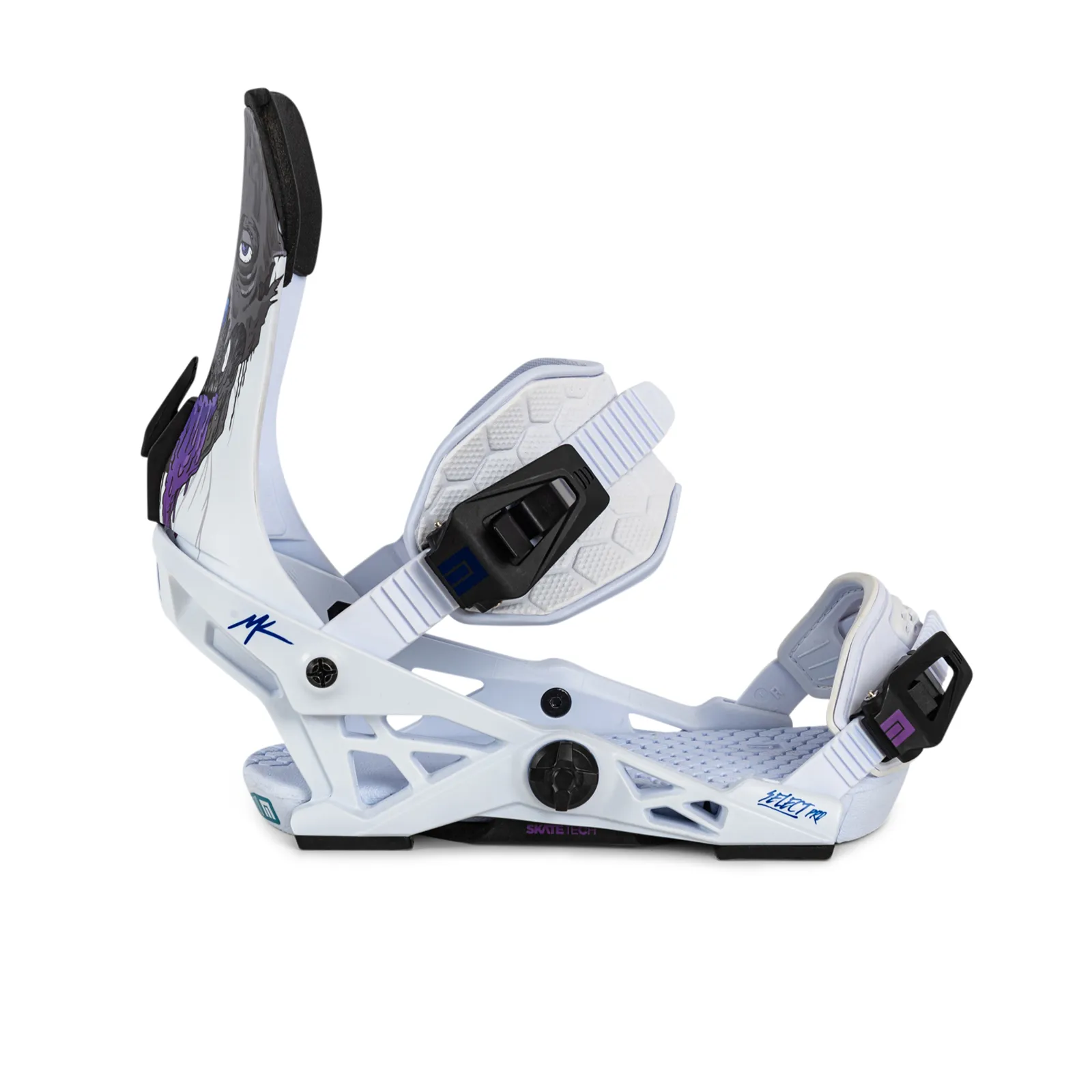 Now Select Pro Mens Snowboard Bindings Kowalchuk White