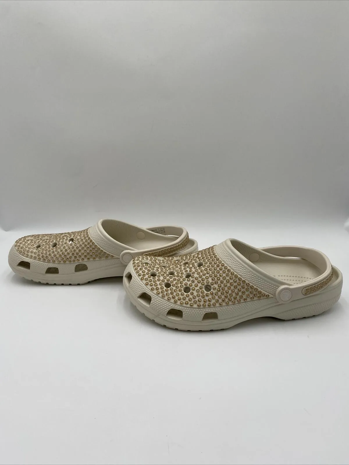 NWOB Crocs Men’s Classic Multi Gems Clog White Size 13M - Like New