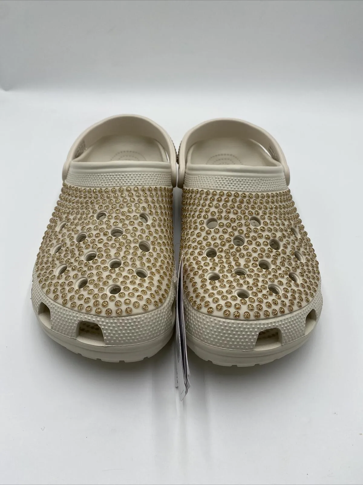 NWOB Crocs Men’s Classic Multi Gems Clog White Size 13M - Like New