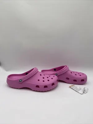 NWOB Men’s Crocs Classic Clogs Pink Size 13M - Like New