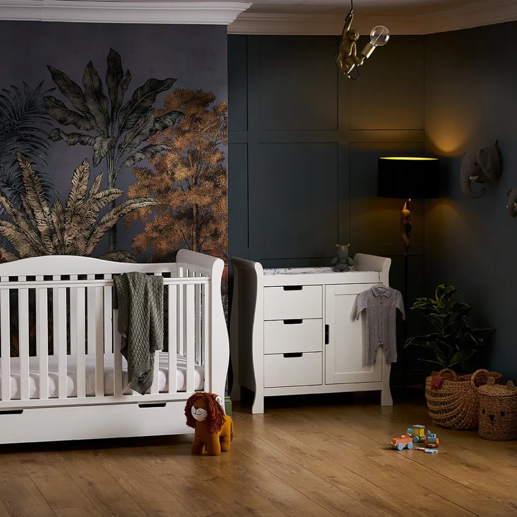 OBABY Stamford Luxe 2 Piece Room Set - White
