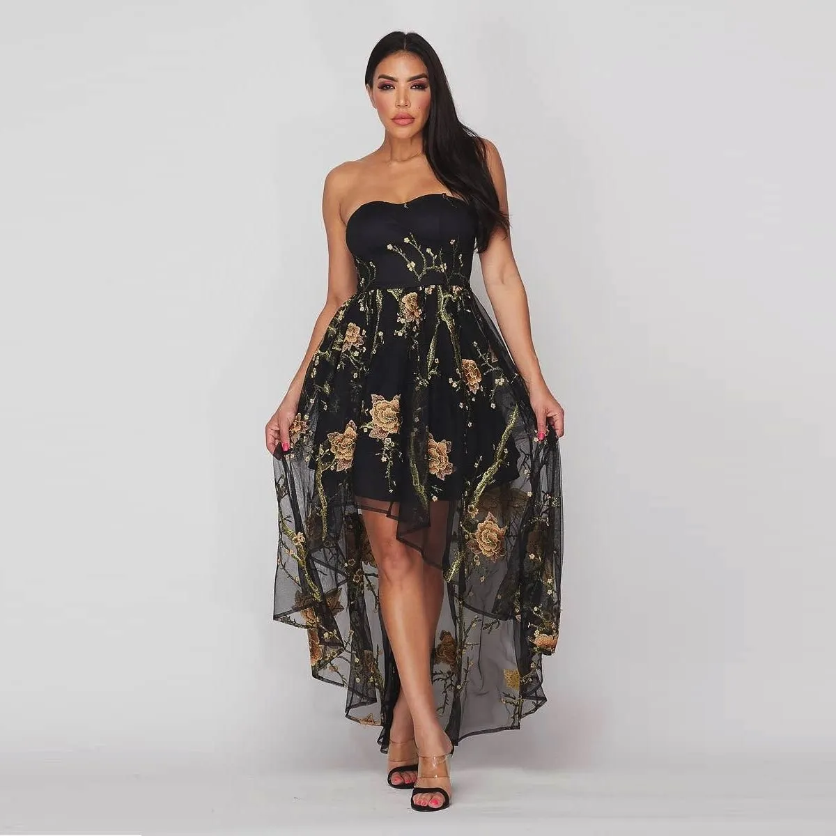 Onyx Blossom Dress