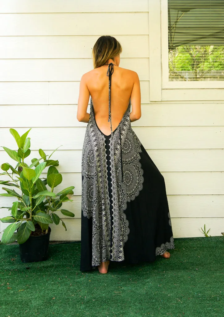 Onyx Goddess Maxi Dress