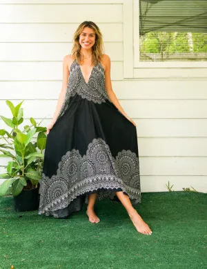 Onyx Goddess Maxi Dress