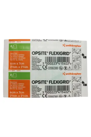 OPSITE Flexigrid Dressing 6x7cm Sheet