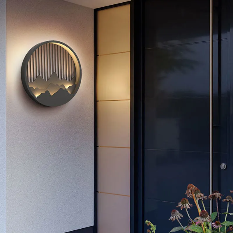 Outer Circular Outdoor Wall Lamp