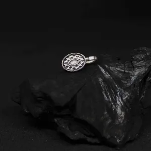 Oval Silver Oxidised Nose Pin
