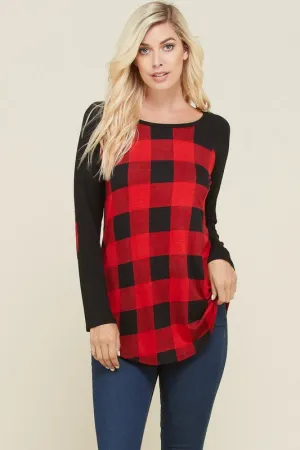 Patch and Plaid Top