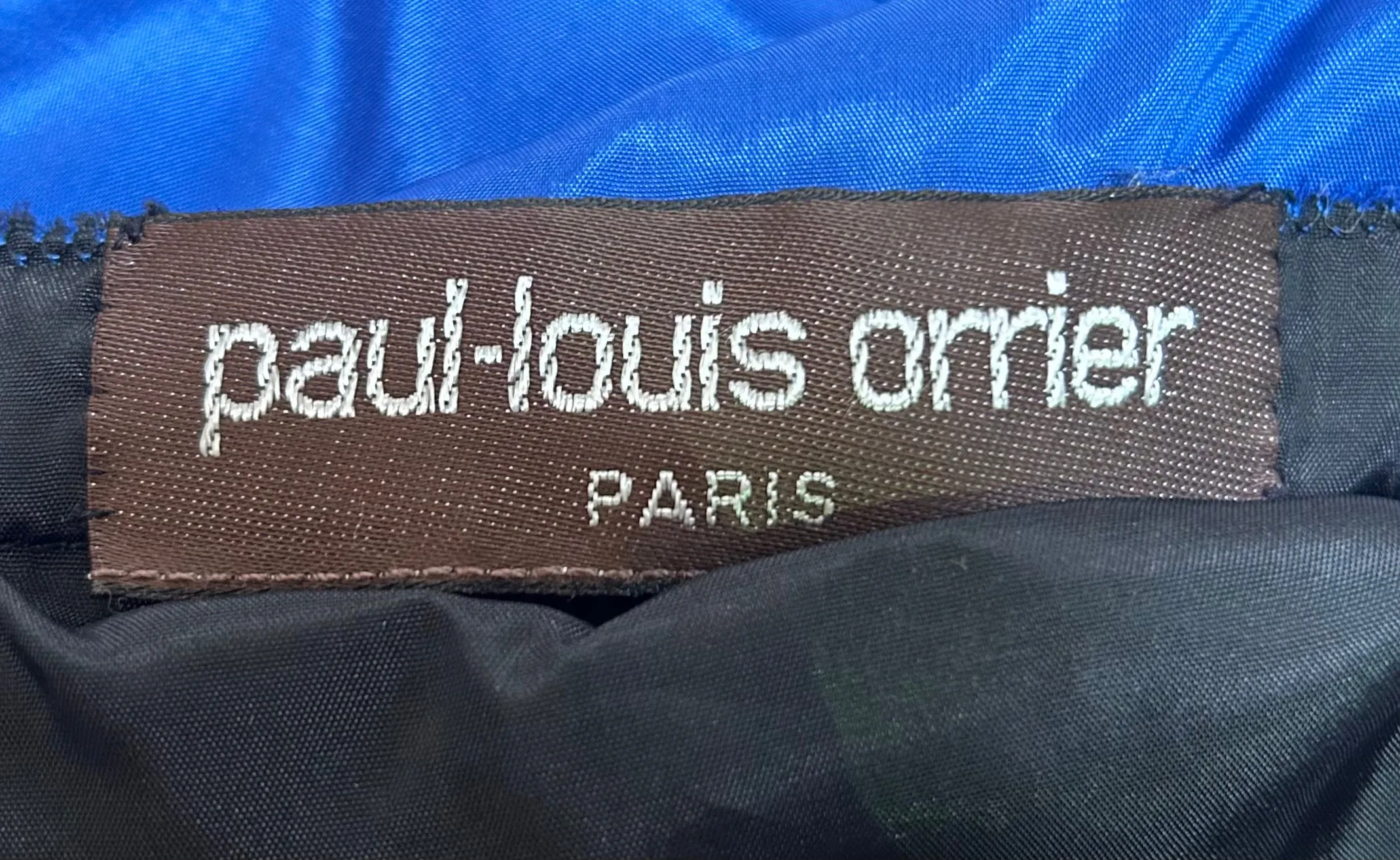 Paul-Louis Orrier 70s Silk Galaxy Gown Chiffon Ensemble