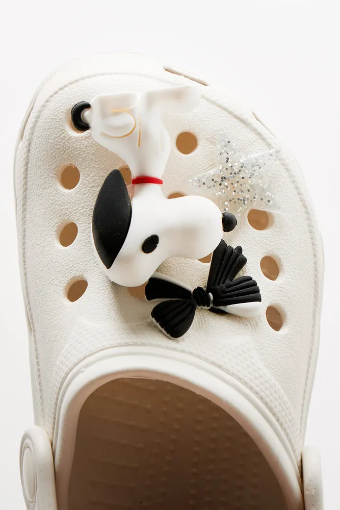Peanuts And Snoopy Clogs White
