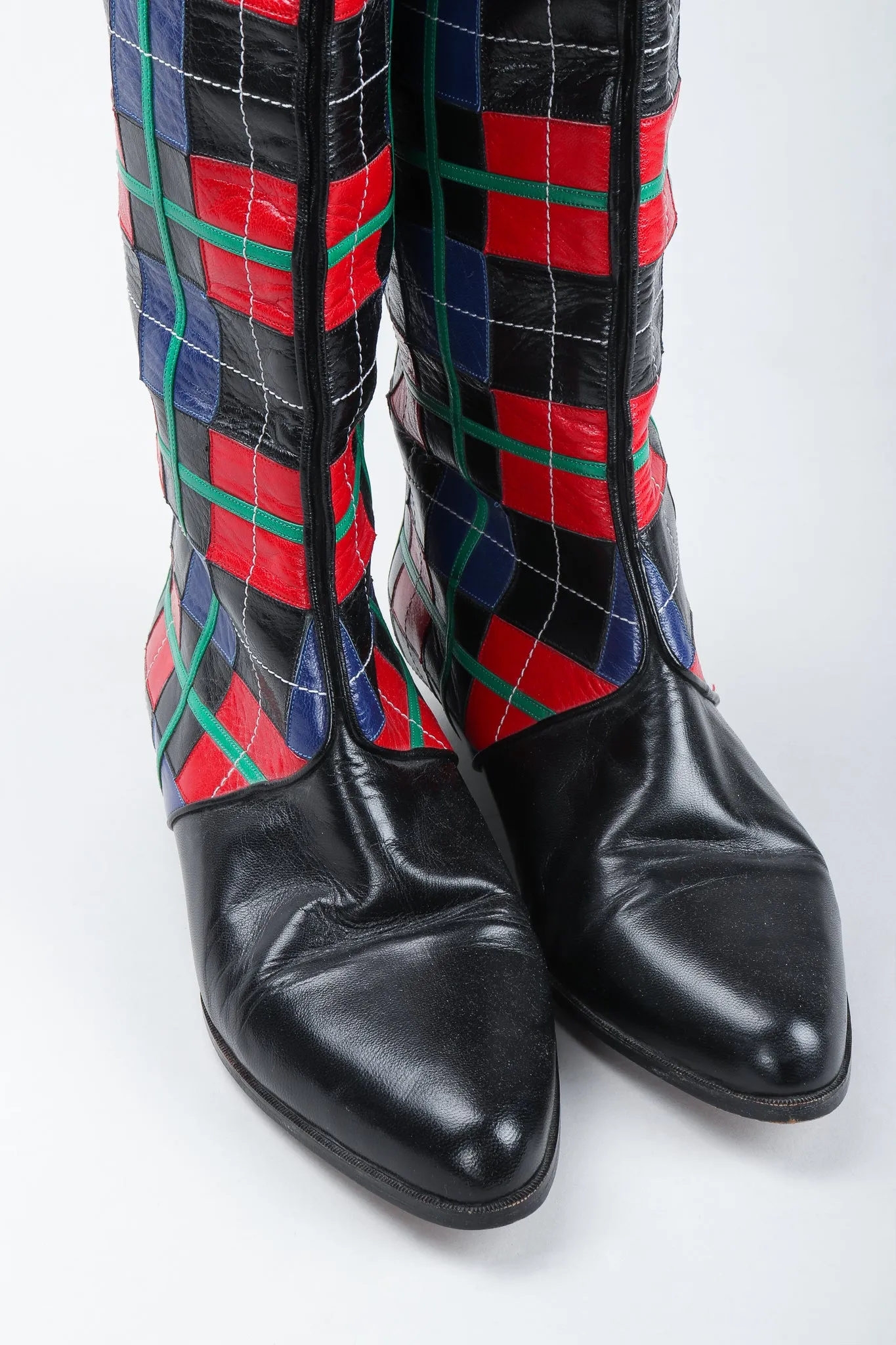 Plaid Spat Boots