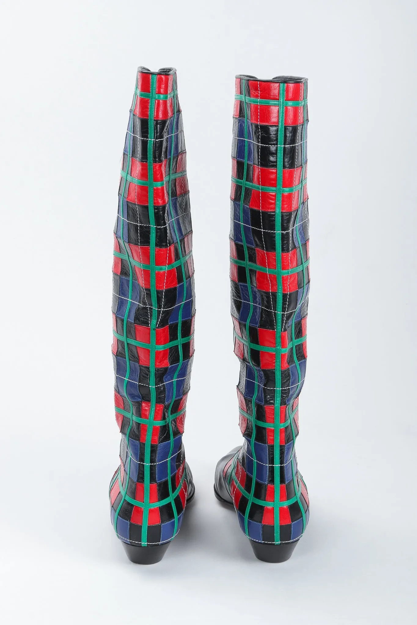 Plaid Spat Boots