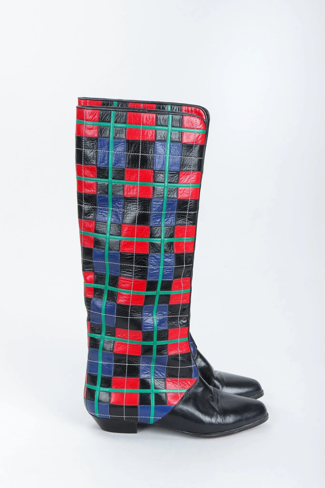 Plaid Spat Boots