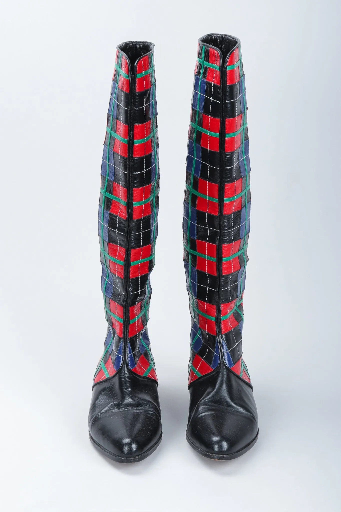 Plaid Spat Boots