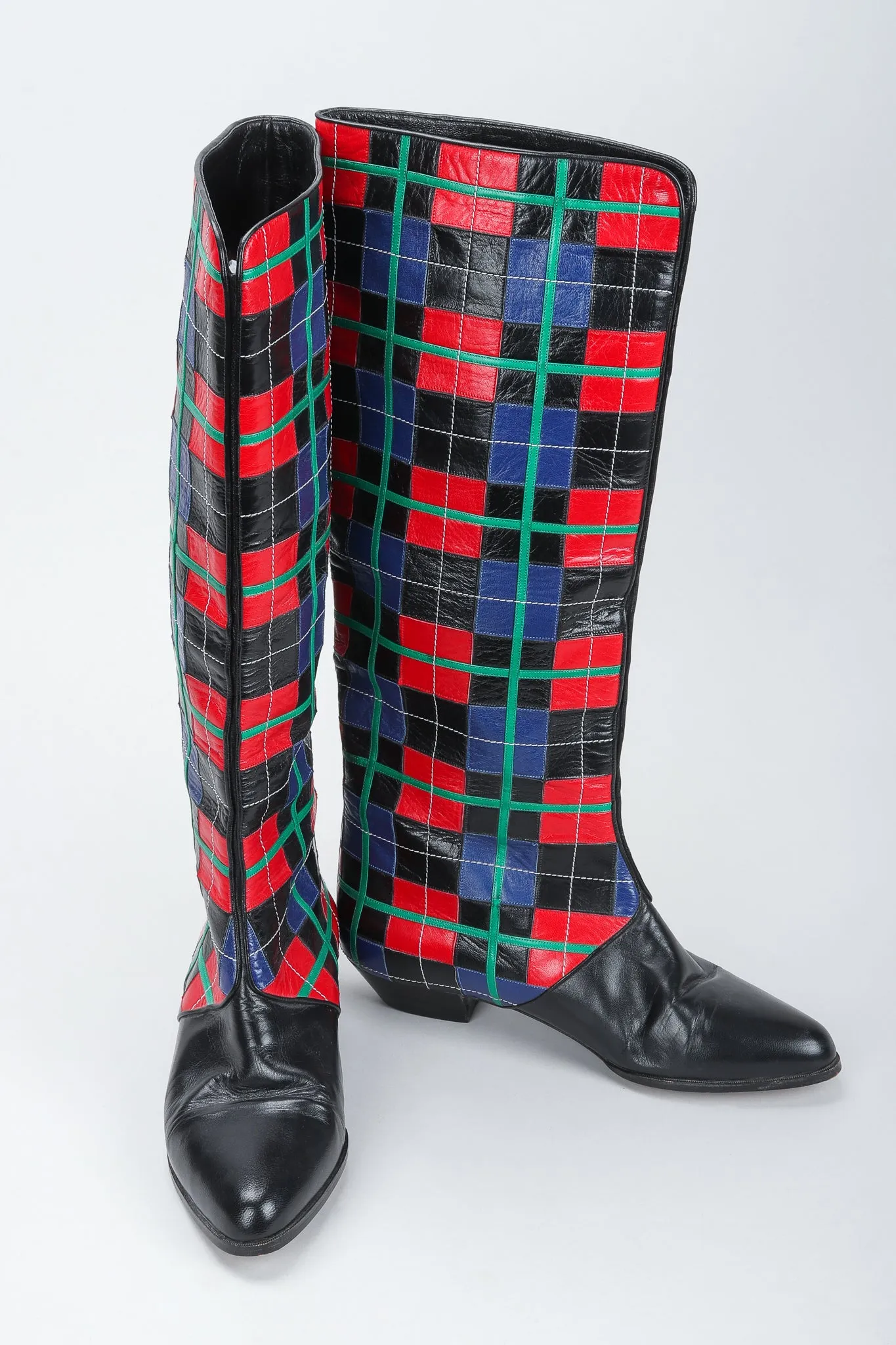 Plaid Spat Boots