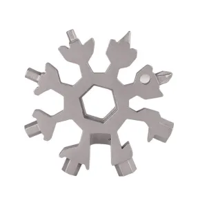 Portable outdoor Snowflake EDC tool card