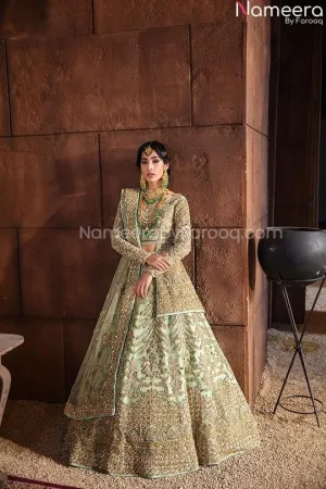 Premium Wear Designer Mint Green Lehenga Choli #BN840