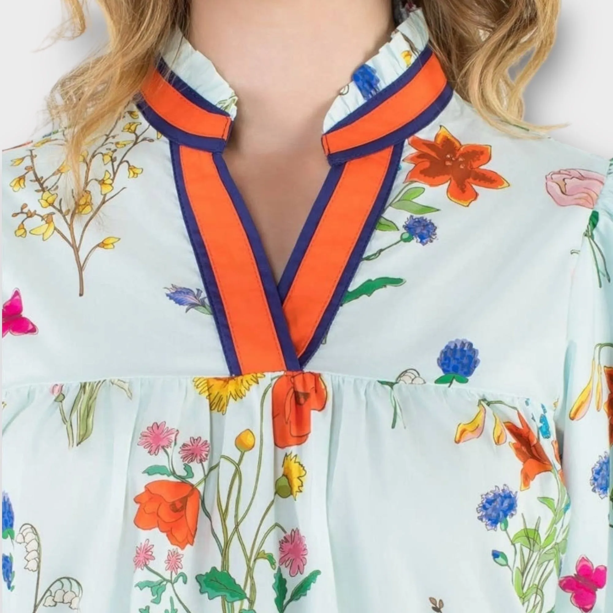 Puff Sleeve Floral Top