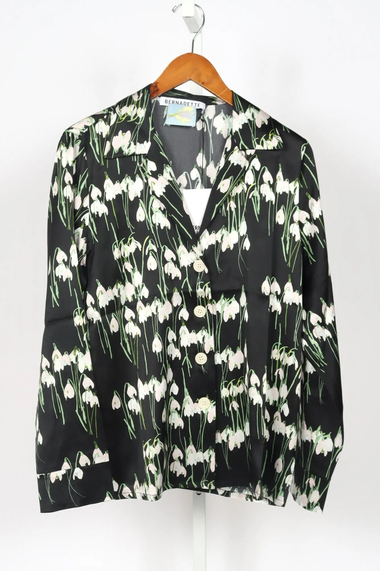 Pyjama Louis Blouse - Snowdrop - Black