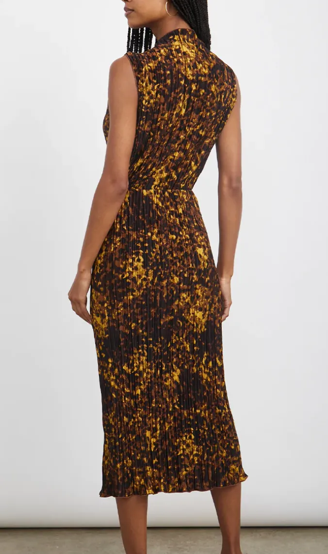 Rails - Stella Accordion Pleat Midi Skirt - Tortoise