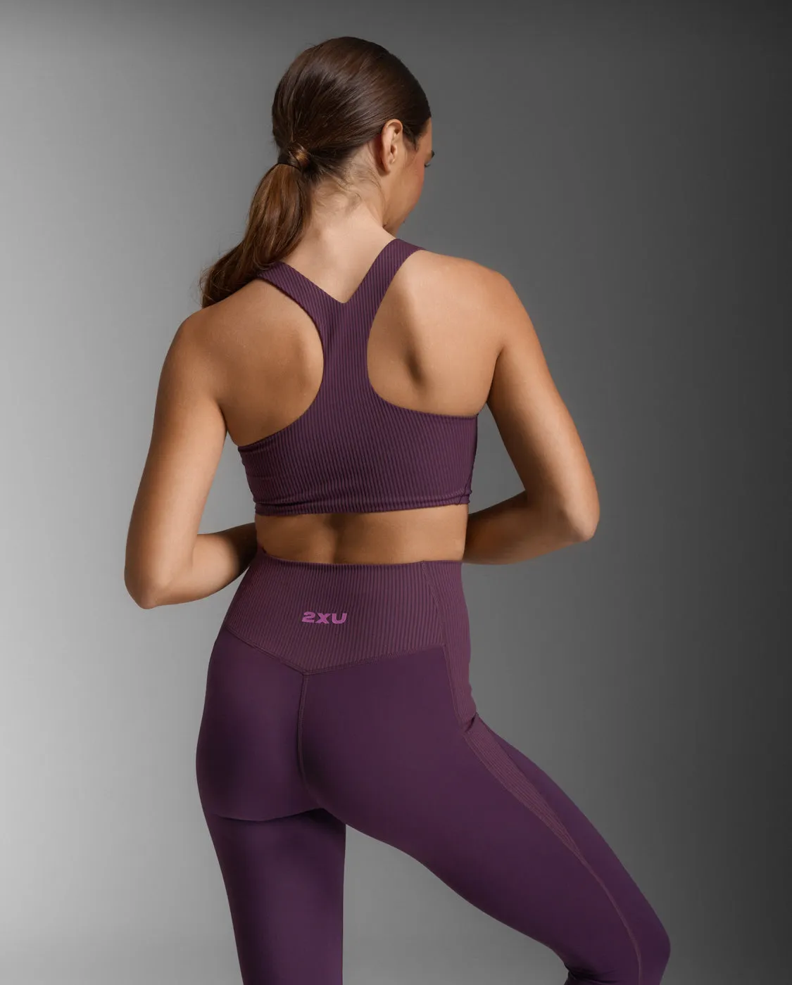 Ribbed Longline Low Impact Bra