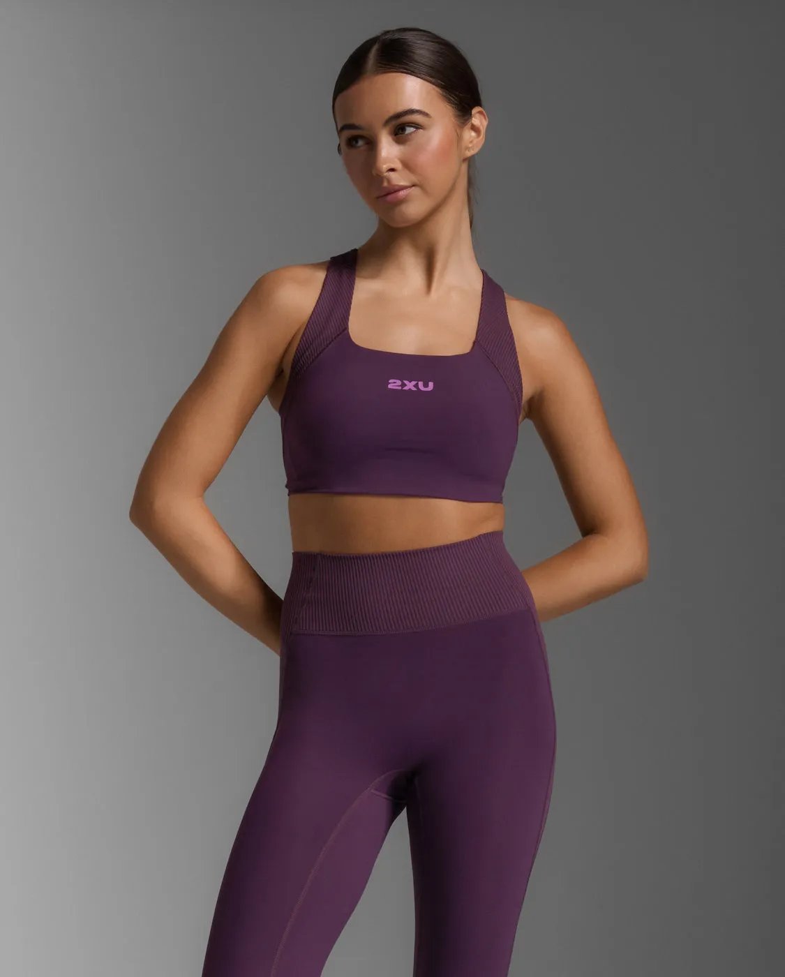 Ribbed Longline Low Impact Bra