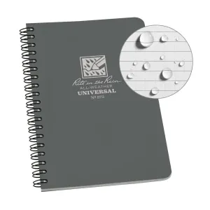 Rite in the Rain No873 Side Spiral Notebook Universal Gray
